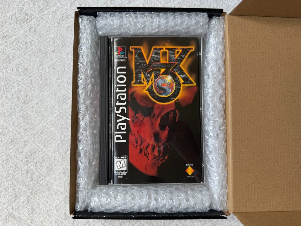 Mortal Kombat 3 PS1 Long Box - NTSC-U/C USA VGC CIB with Reg - Tracked - Image 2 of 4
