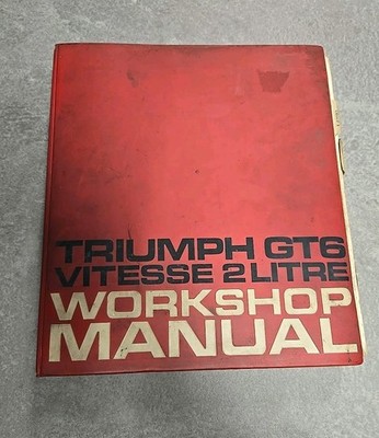 1967-1973 Triumph GT6 Vitesse 2 Litre Workshop Manual Original Repair 