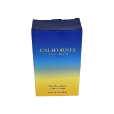 California For Men The Aftershave Splash  2 oz. New but boxes imperfect