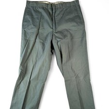 Vintage 70s Men's Dark Green Pleated Adult Dress Pants