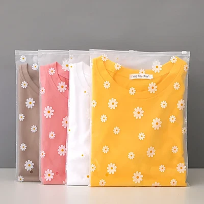 5Pcs Sacs De Rangement De Voyage Pliables Imperméables PVC Motif Marguerite - Photo 1/4