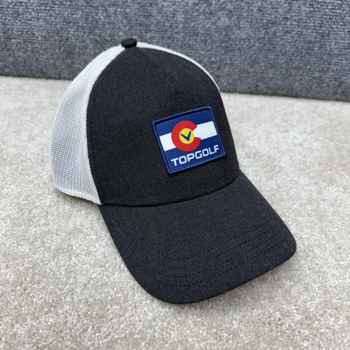 Casquette De Golf Callaway Ajustable - Rouge/blanc à Carreaux - Homme - Occasion Bon état