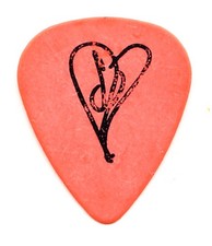 Smashing Pumpkins Billy Corgan Heart Orange Guitar Pick - 1998 Evening Tour