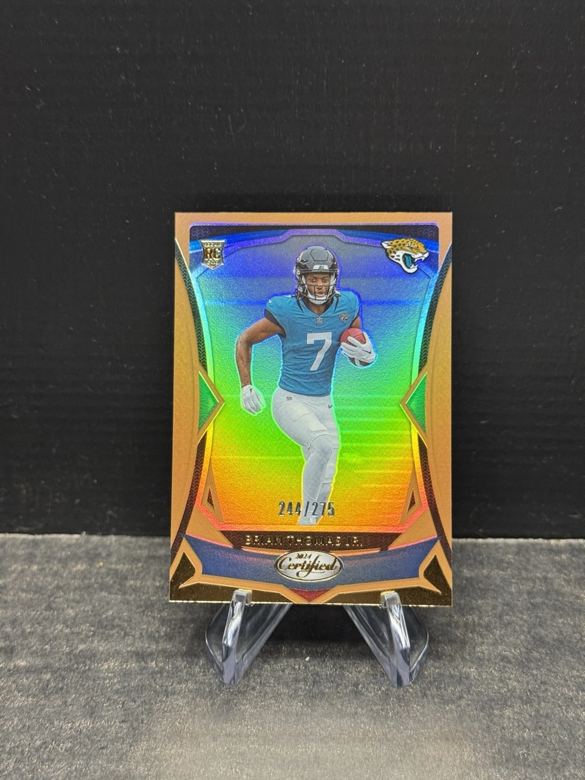 2024 Panini Certified #117 Brian Thomas Jr. #/275 Mirror Bronze Rookie