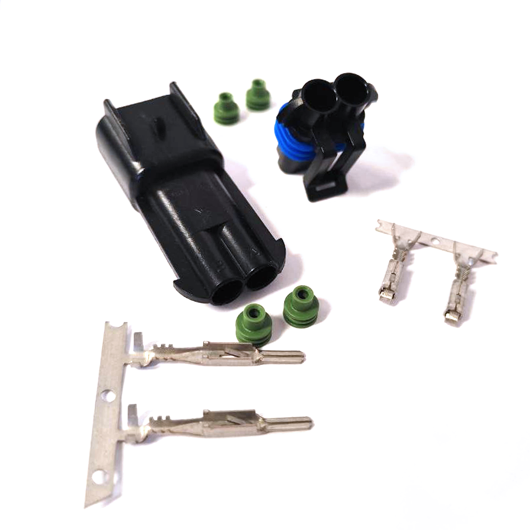 Kit Connettore DELPHI Metri-Pack Serie 280 - 2 Vie P.m. Nero - MES Connettori