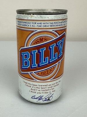 VINTAGE BILLY (CARTER) BEER CAN EMPTY INTACT PULL TOP