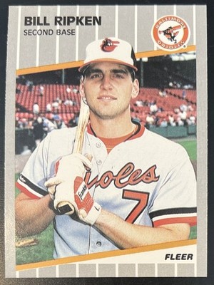 1989 Fleer Bill Ripken F-Face Black Box Variation #616 Baltimore Orioles  NM-MT