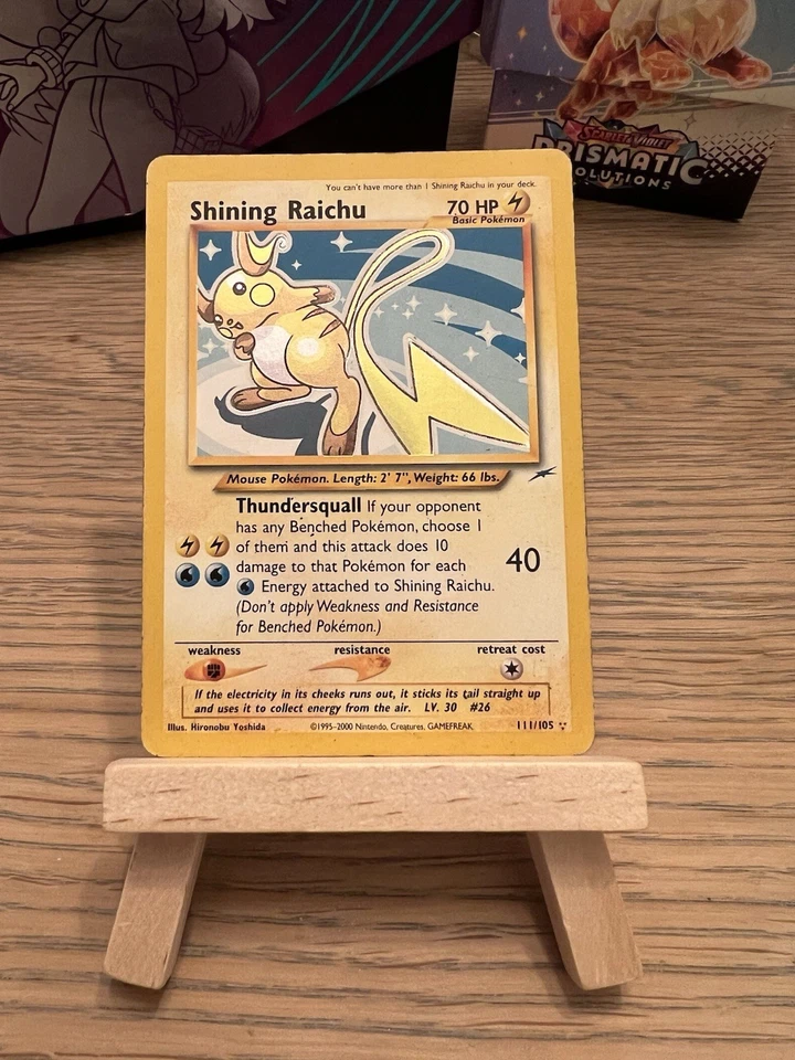 Pokémon Shining Raichu 111/105 Neo Destiny Holo - Image 2 of 4