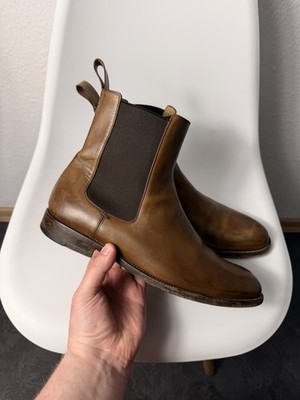 Vintage Gucci Leather Shoes Men's Size 44 Made In Italy Brown Leather Shoes