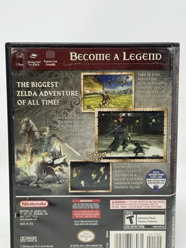 Legend of Zelda: Twilight Princess (Authentic Case Only) Nintendo GameCube *GC* - Afbeelding 4 van 6