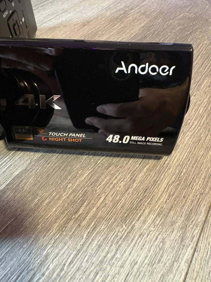 Videocámara Andoer HDV-524KM 4K 48MP Wi-Fi visión nocturna zoom 16x cámara de video probada Foto 3 de 4