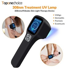 308nm 49 Diodes Ultraviolet Lamp UVB Light Therapy for Body Skin Treatment Black
