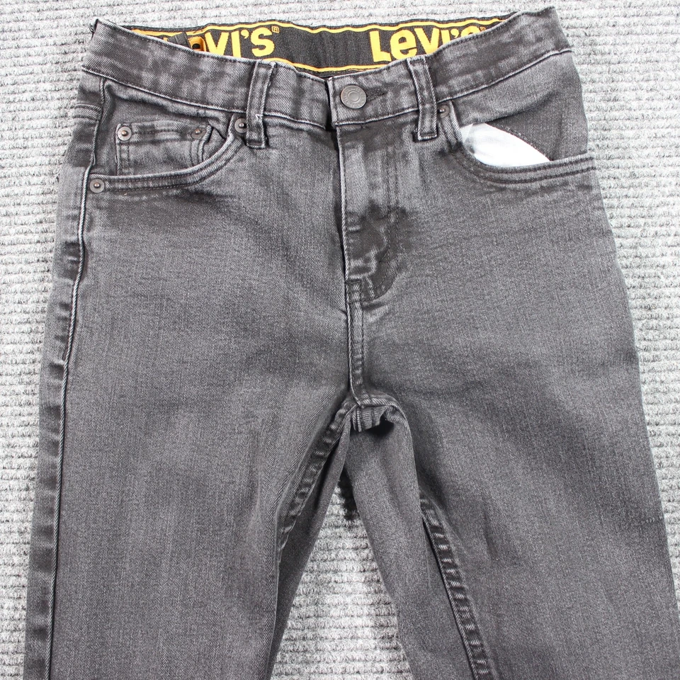 Levi’s Jeans Niños 16 28x30 Gris 510 Ajustado Elastizado Cintura Ajustable Foto 3 de 4