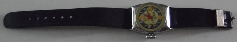 VINTAGE HOWDY DOODY CHARACTER WRISTWATCH WINDS NOT RUNNING WITH BAND