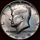 1968 D Kennedy Half Dollar 40% Silver Uncirculated Uncertified US Coin BU Gem