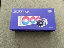 CoolerMaster MasterLiquid Atmos II 360 LCD Panel CPU Liquid Cooler White Edition