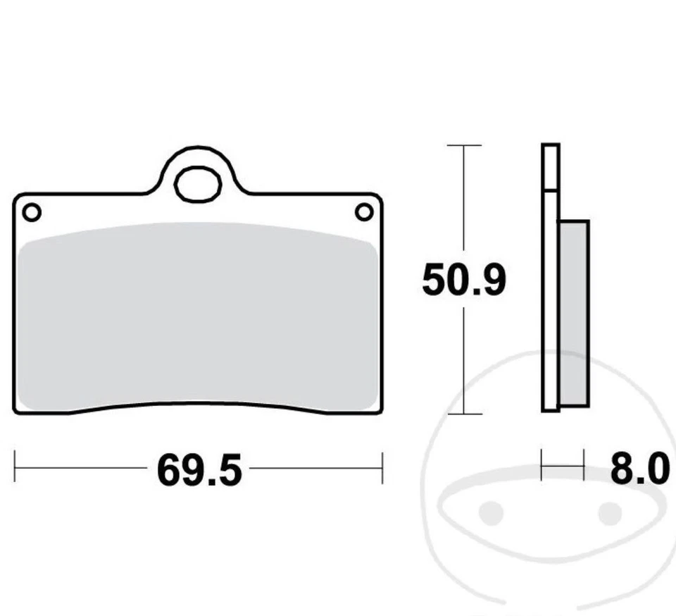 Pastiglie per Aprilia Rs RS4 Ducati Husqvarna Ktm Duke Mz Scorpione Yamaha TRW Foto 2 de 4