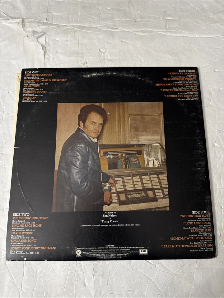 MERLE HAGGARD SONGS I'LL ALWAYS SING 2XLP '77 ORIGINAL GREAT CONDITION VG+/VG!!A - Image 3 of 4