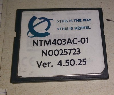 Nortel NTM403AC-01 N0025723 Ver. 4.50.25 CF Speicherkarte