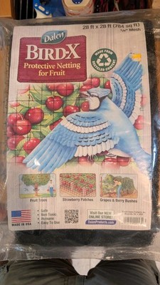 Dalen Bird-x Protective Netting for Fruit 28ft x 28ft USA New sealed package