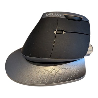 Delux M618X Ergonomische Vertikale Kabellose Maus für PC mit Dongle Schwarz