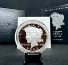 2023-S Proof Peace Silver Dollar with OGP & COA! .999 Silver Peace Dollar