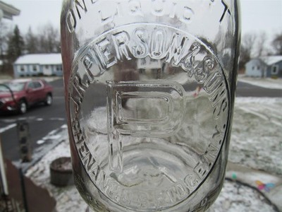 TREQ Milk Bottle J R Pierson & Sons Dairy Chenango Bridge NY BROOME COUNTY 1945