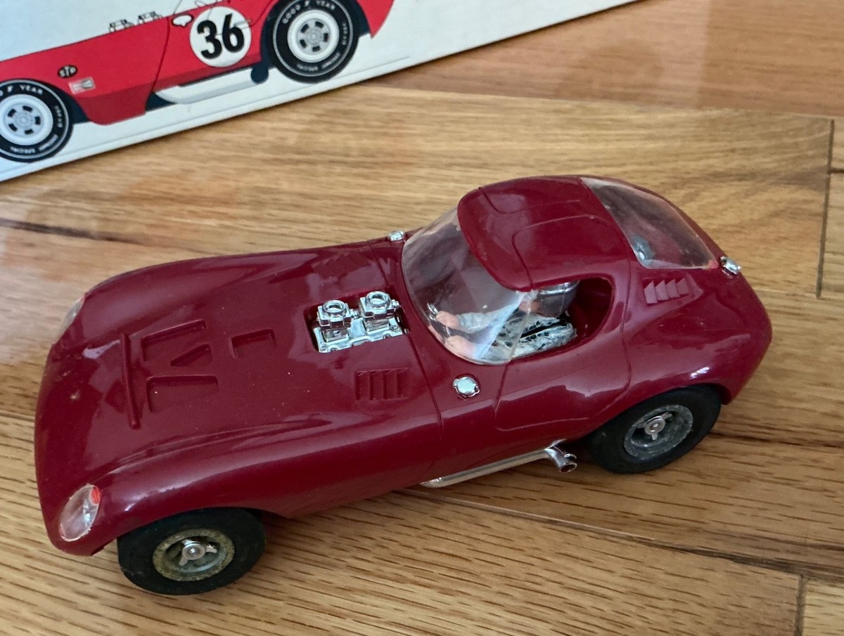 Vintage 1960's Cox Cheetah 1/24 Sidewinder Slot Car Bill
