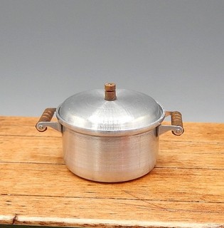 Vintage T&E Brownawell Stock Pot casa delle bambole artigianale miniatura 1:12