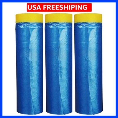 Plastic Sheeting Automotive Masking Tape - Multi Size Pack - No Residue Paint...
