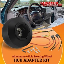 Aluminum 6 Bolt Hole Steering Wheel Hub Adapter For 97-02 Ford F150 F250 F350 SD