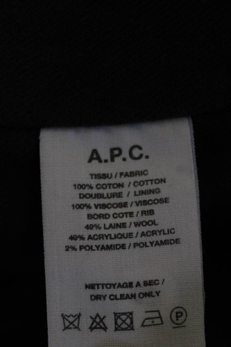 APC Mens Cotton Tie-Dye Zipped Long Sleeve Coat Brown Size M - Picture 5 of 6