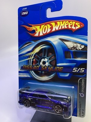 Hot Wheels Nissan Skyline #060 Dropstars 5/5 Dark Blue *Rare