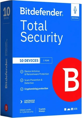 Complete Antivirus & Internet Security Suite - 10 Devices, 1 Year Subscription,