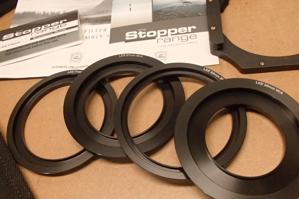 LEE System Filter Kit 100mm with Stoppers 58mm 67mm 77mm 82mm Adapters and Bags - Image 2 of 4