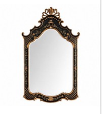ETHAN ALLEN Chinoiserie Beveled Glass Mirror ~ Pristine Condition