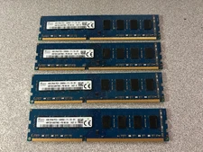 Lot of 16 GB (4 GB x 4 sticks) SK hynix PC3-12800U DDR3 Desktop RAM Memory