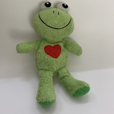 7.5 Green Frog With Red Plush Toy