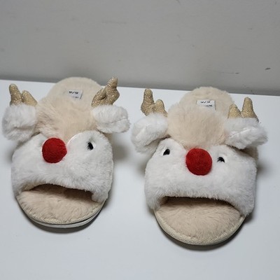 New Womens Sz 6 Anko Cute Reindeer  Slippers