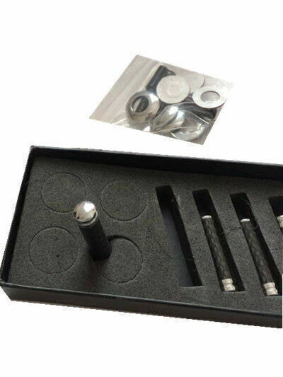 4 Piezas Fibra de Carbono Coche Camión SUV Interior Cerradura Puerta Perilla Pasadores Manijas Universal Foto 4 de 4