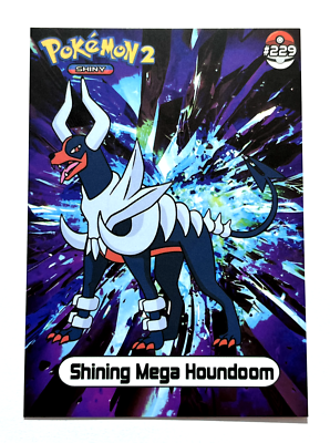 shiny houndoom pokemon card 2024 SHINY POKEMON Card Johto #109 MEGA HOUNDOOM Peru Edition
