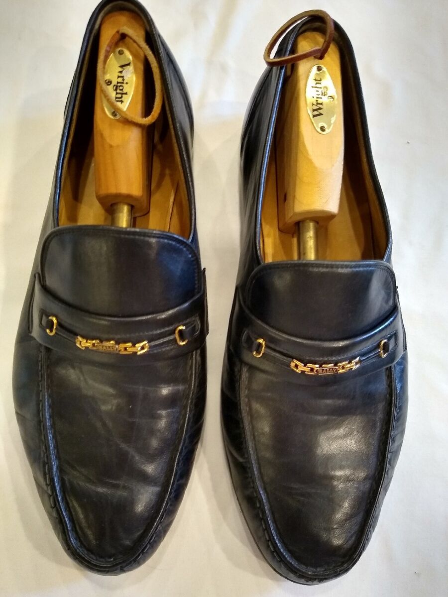 Vintage Bally Switzerland Men's Black Loafer Shoes US 12EEE Vintage Bally Switzerland Men's Black Loafer Shoes US 12EEE
