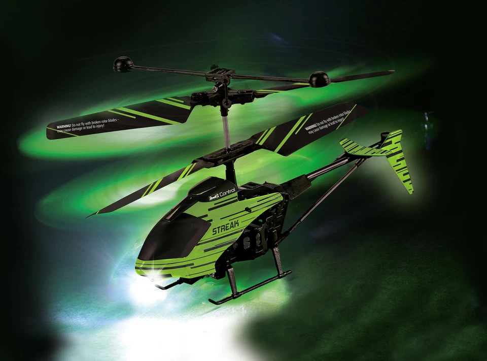 Helikopter Glow In The Dark Streak RC Fernsteuerung REVELL - Bild 4 von 4