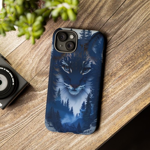 Blue Bobcat Wilderness Cat - Phone Ink Cover Case for iPhone, Galaxy, Pixel - 第 48/281 張圖片