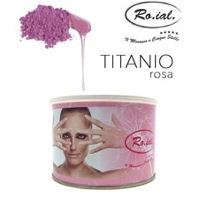 x Ro.ial Cera Depilatoria Professionale Titanio Rosa Extra Delicata 400ml