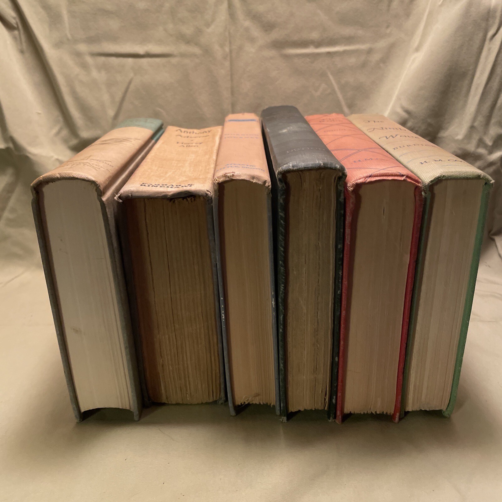 Six Vintage Old Books