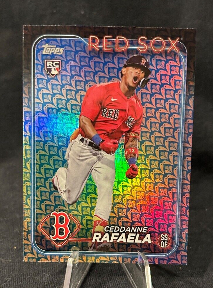 2024 Topps Ceddanne Rafaela #313 Easter Holiday Rookie Refractor Red Sox