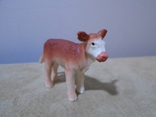 MINIATURE HEREFORD BABY CALF 1.5 X 2 PVC FIGURE SAFARI LTD MA942