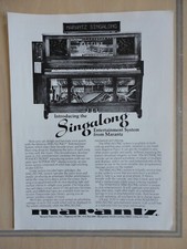 Marantz Singalong Original Magazine Pull Out Advertisement