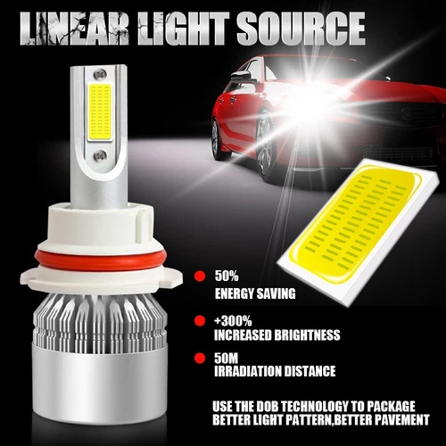 HB5 9007 LED Headlights 1000000LM LED Light Bulbs Kit High Low Beam Super Bright - Picture 7 of 16